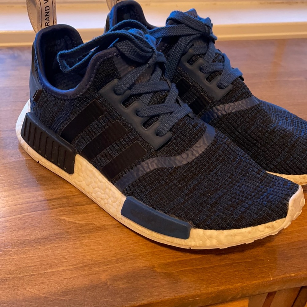 Navy Blue Adidas NMDs